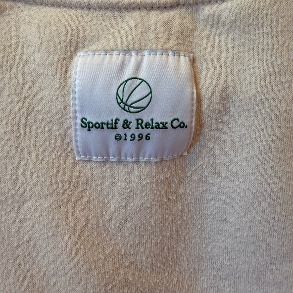 Princess Polly Cream Sweatshirt with Green Embroidery - Picture 7 of 9